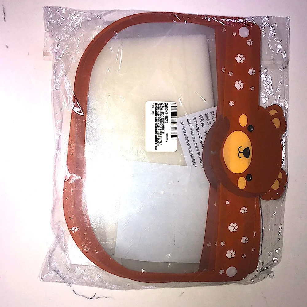 5PCS CLEAR KIDS SIZE FACE SHIELD COVER MASK